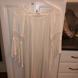 White off the shoulders dress